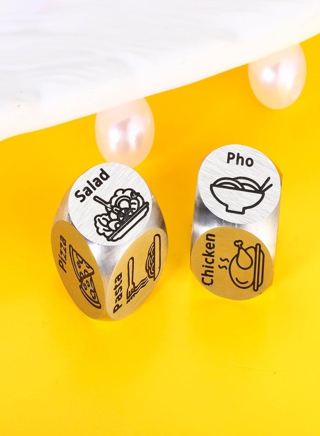TI-EDC Couple Steel Gifts for Women Men, Anniversary Tin Gift for Him Her, Mens Basket Stuffers, Food Decision Dice Gifts for Couples Wife Husband White Elephant Santa Exchange Dice - Image 3